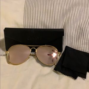 Rose gold Lena with gold frame Gamt sunglasses